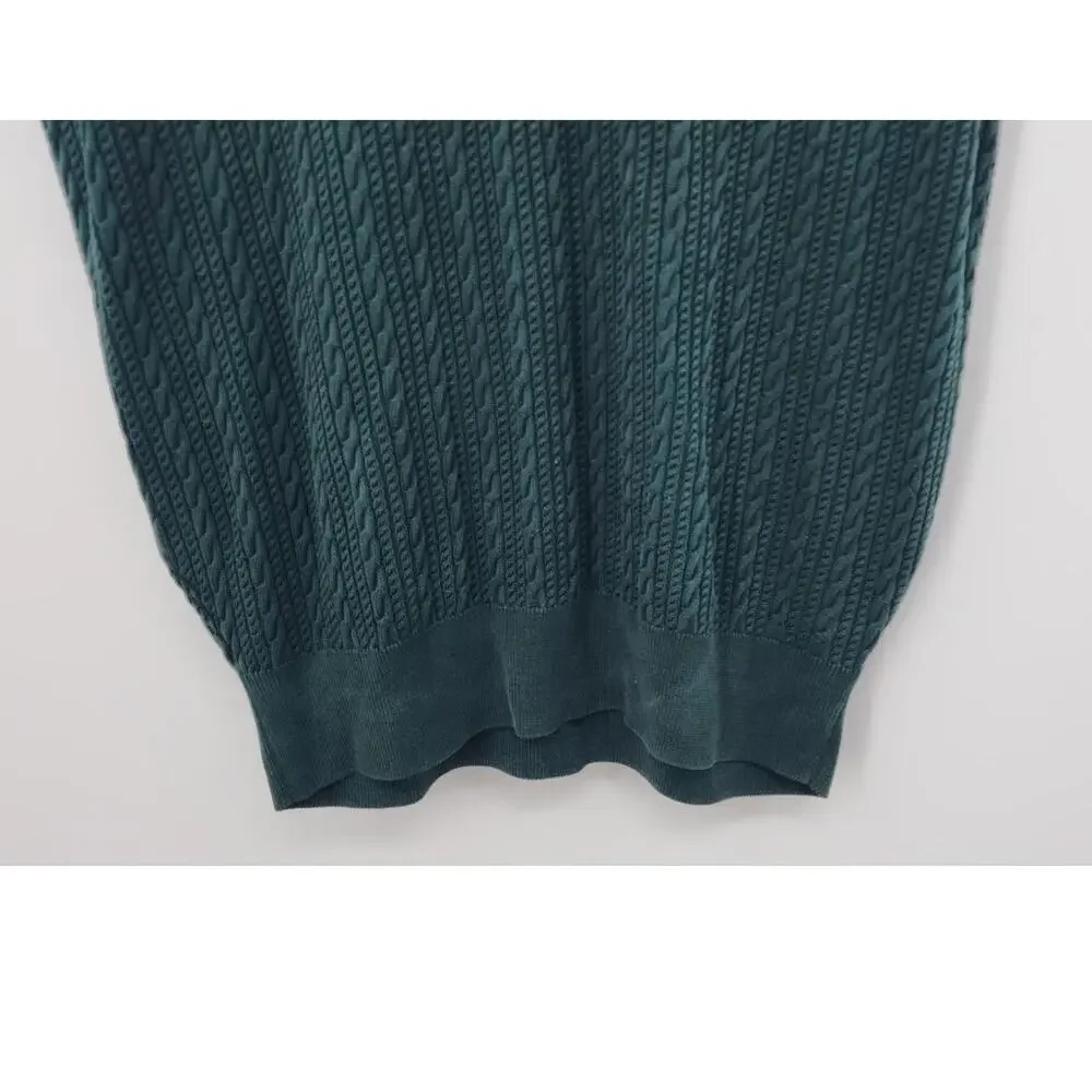 Men's Agusta National Golf‎ Shop Masters 100% Spun Silk Sweater Vest XL Green
